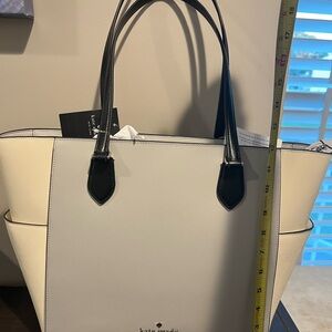 Kate Spade Elegant Black and Cream Tote